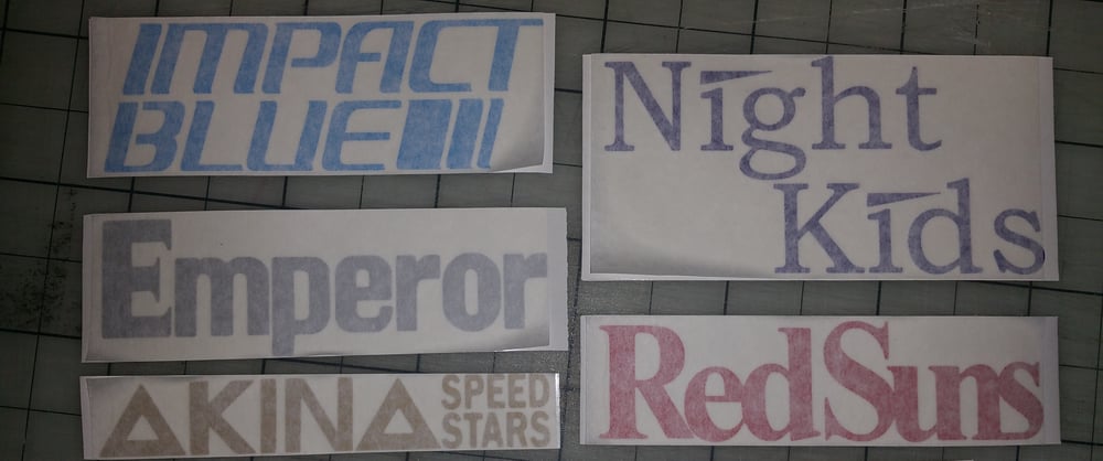 Initial D Club Stickers