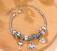 Image 5 of Elephant Charm Bracelet 