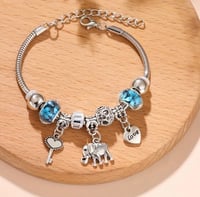 Image 2 of Elephant Charm Bracelet 