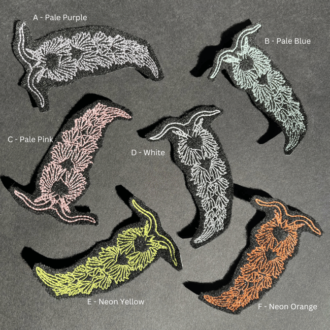 Glow in the Dark Nudibranch Patch