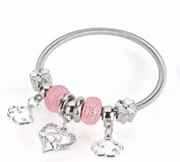 Image 3 of Pandora Charm Bangle Bracelet 