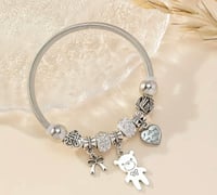 Image 4 of Pandora Charm Bangle Bracelet 