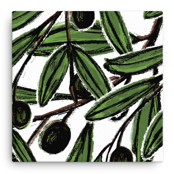 Image of Olive Leaf Canvas Print