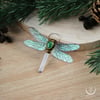 Spring Crystal Dragonfly necklace with aventurine