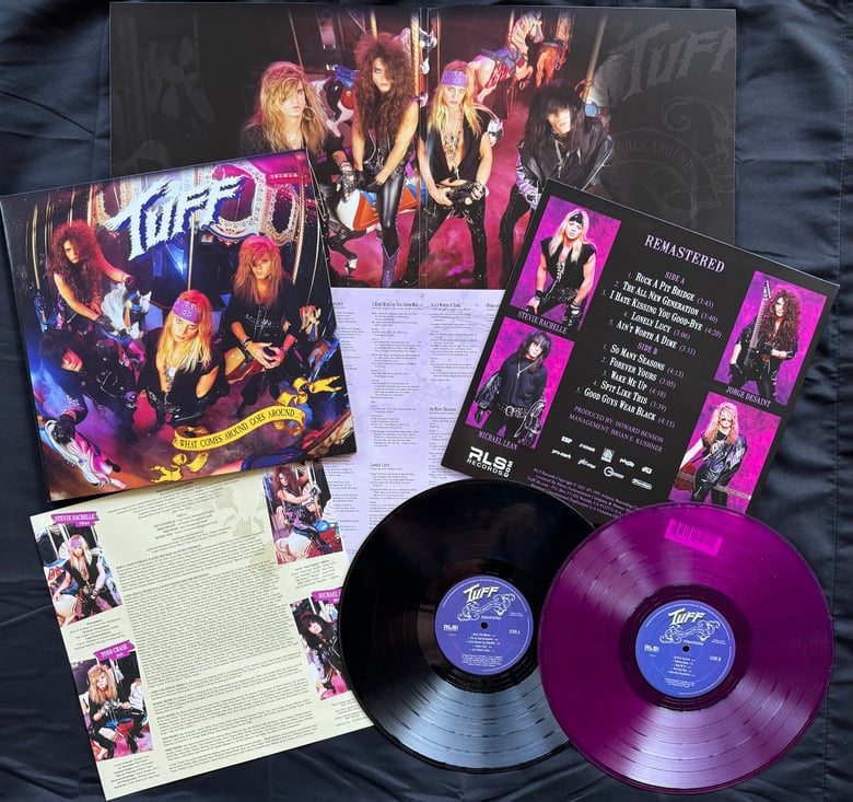 Image of Tuff -NEW- Vinyl "What Comes Around Goes Around" Remastered 2021 - SIGNED by Stevie Rachelle