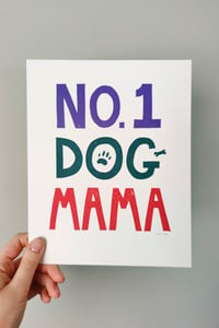 Image 3 of No. 1 Dog Mama Original Linocut