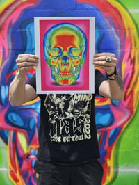 Matt Letrs Thermal Skull print (Pink)