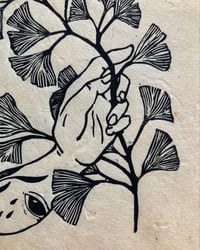 Image 2 of Ginkgo Linocut Print