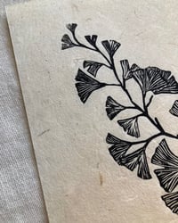 Image 3 of Ginkgo Linocut Print