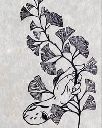 Image 4 of Ginkgo Linocut Print
