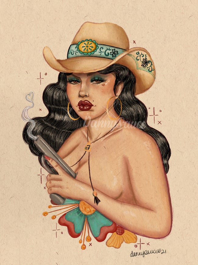 Las Vaqueras stickers & prints