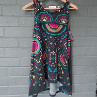 KylieJane Shell tunic top -one of a kind mixed print (small)