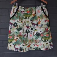 Image 1 of KylieJane pocket skirt -dinosaur