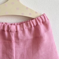 Image 2 of Summer Shorts-pink linen