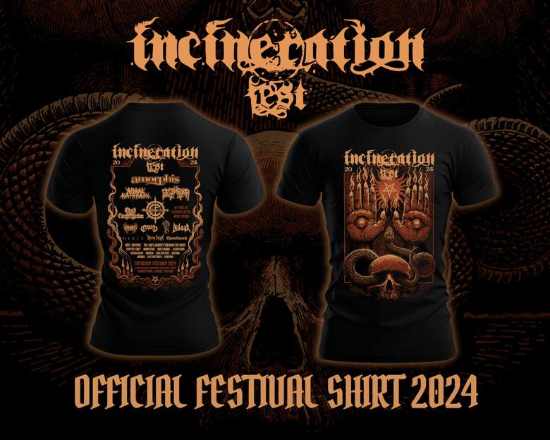 Image of Incineration Festival 2024 - Official Shirt (PICK UP AT FESTIVAL ONLY)