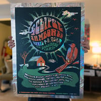 Image 2 of Eclipse Jamboree poster, 18x24" 3 color screen printed by hand
