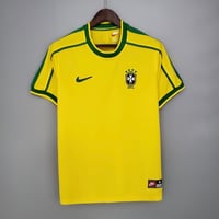 Image 1 of Retro 1998 Brazil Home Shirt