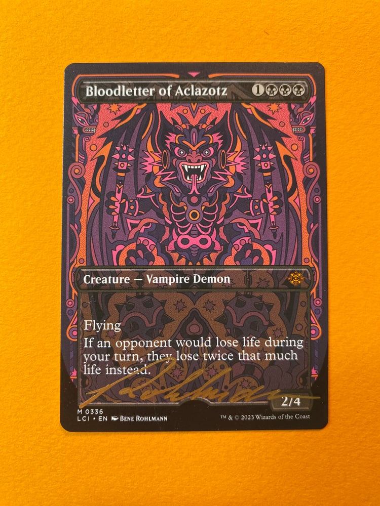 Image of MtG | Bloodletter of Aclazotz | Artist Proof | REGULAR