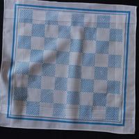 Image 2 of Checkerboard Hankie Draughts board game printed handkerchief