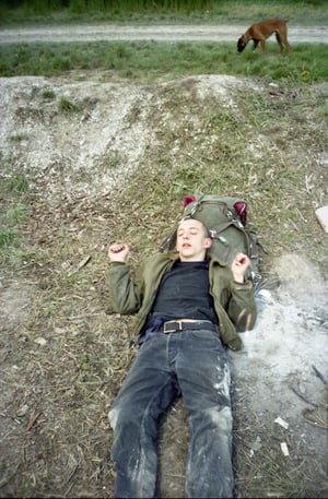 Image of ‘Sleeping man, Teknival in France’, 1994 - SEANA GAVIN