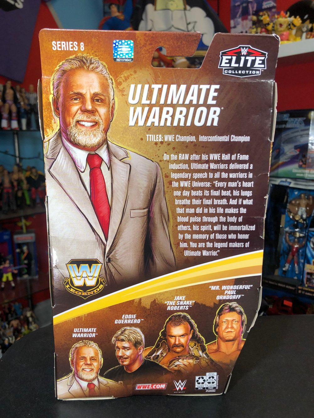WWE Mattel Elite Legends Series 8 The Ultimate Warrior Figure