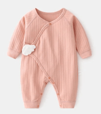 Image 5 of Angel Wing Ribbed Sleepsuit.