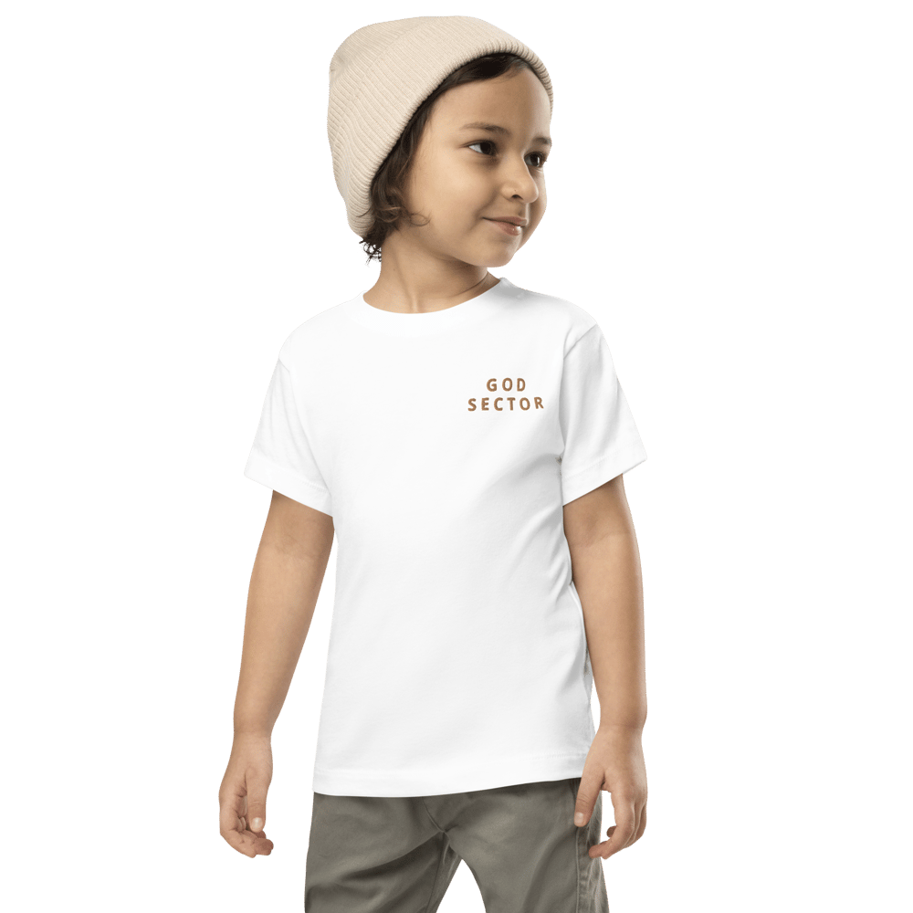 God Sector | Embroidered Toddler Short Sleeve Tee