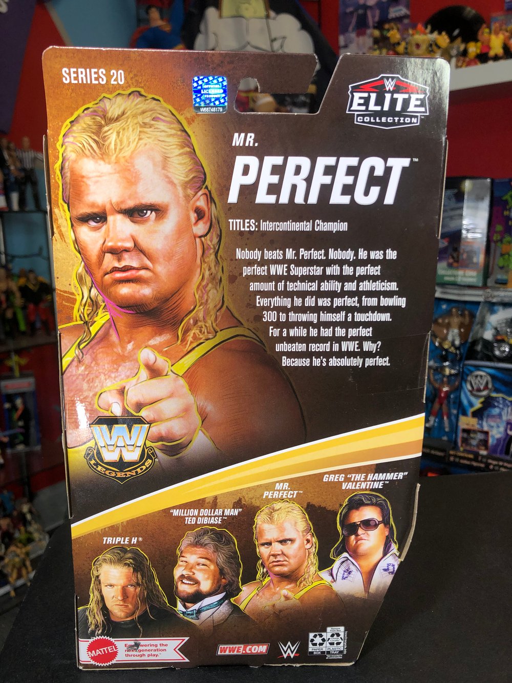 WWE Mattel Elite Legends Series 20 Mr. Perfect Figure Curt Hennig & IC Belt