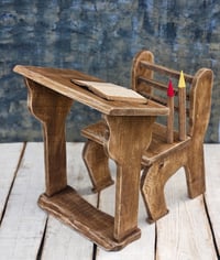 Image 1 of Wooden  desk   set