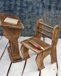 Image 2 of Wooden  desk   set