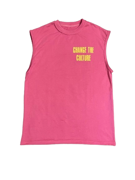Image of Pink and Yellow Fearless Tee