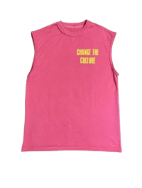 Image 1 of Pink and Yellow Fearless Tee