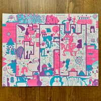 Image 1 of SPRING CLEANING FUNDRAISER: Barry McGee DFW Print (signed)
