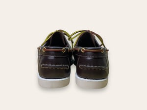 Image of Marinaio dark brown calf white sole by Brugnoli