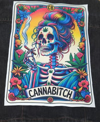 Image 1 of 420 Canabitch Full Color Print Back Patch 