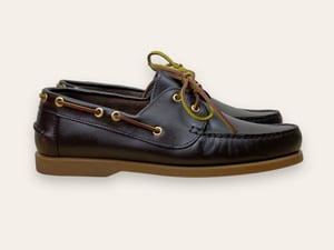 Image of Marinaio dark brown calf caramel sole by Brugnoli