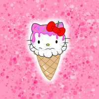 Hello Ice cream Sticker