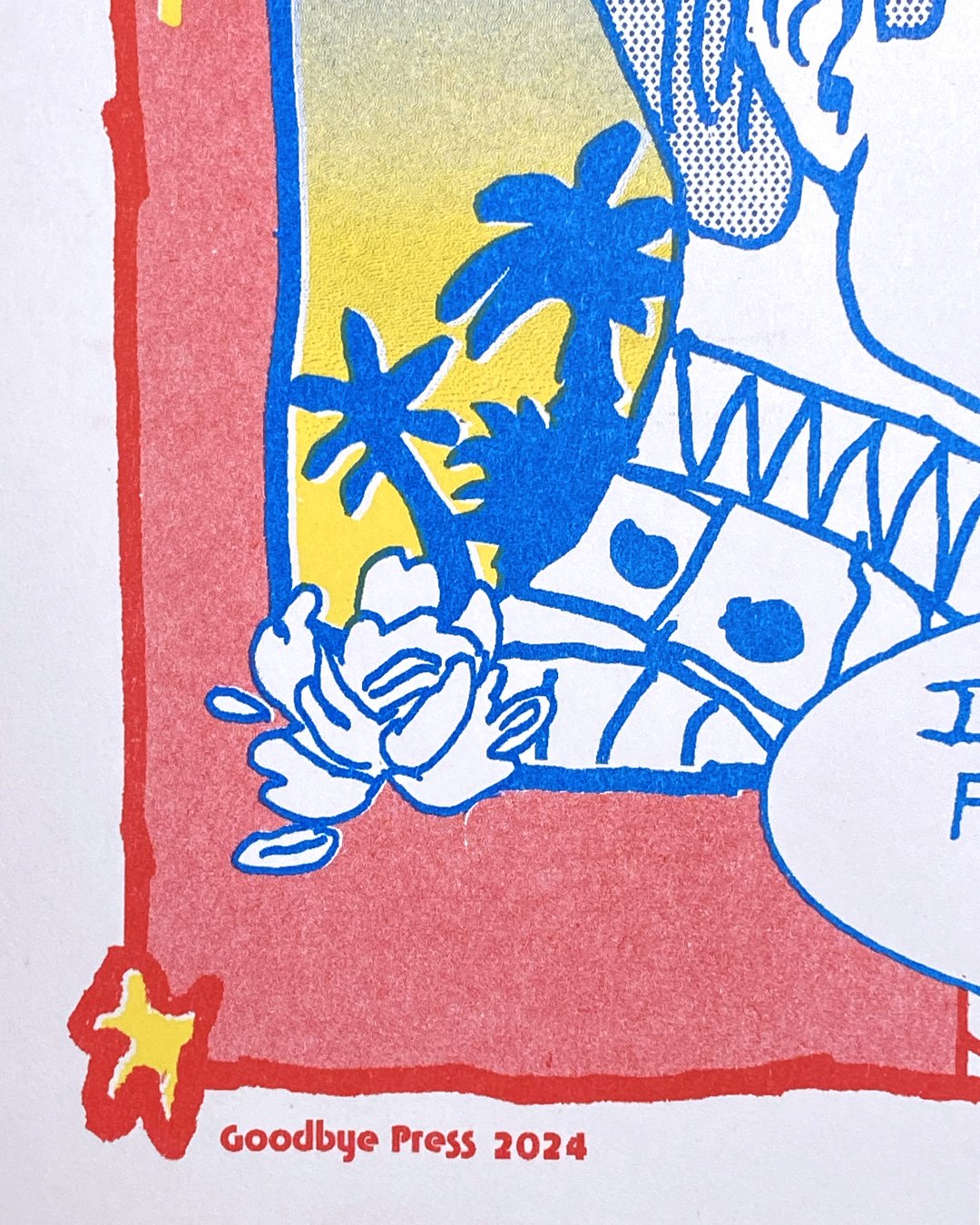 Love Man Risograph Poster | Goodbye Press
