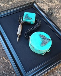 Image 1 of Tiffany blue moths tattoo machine