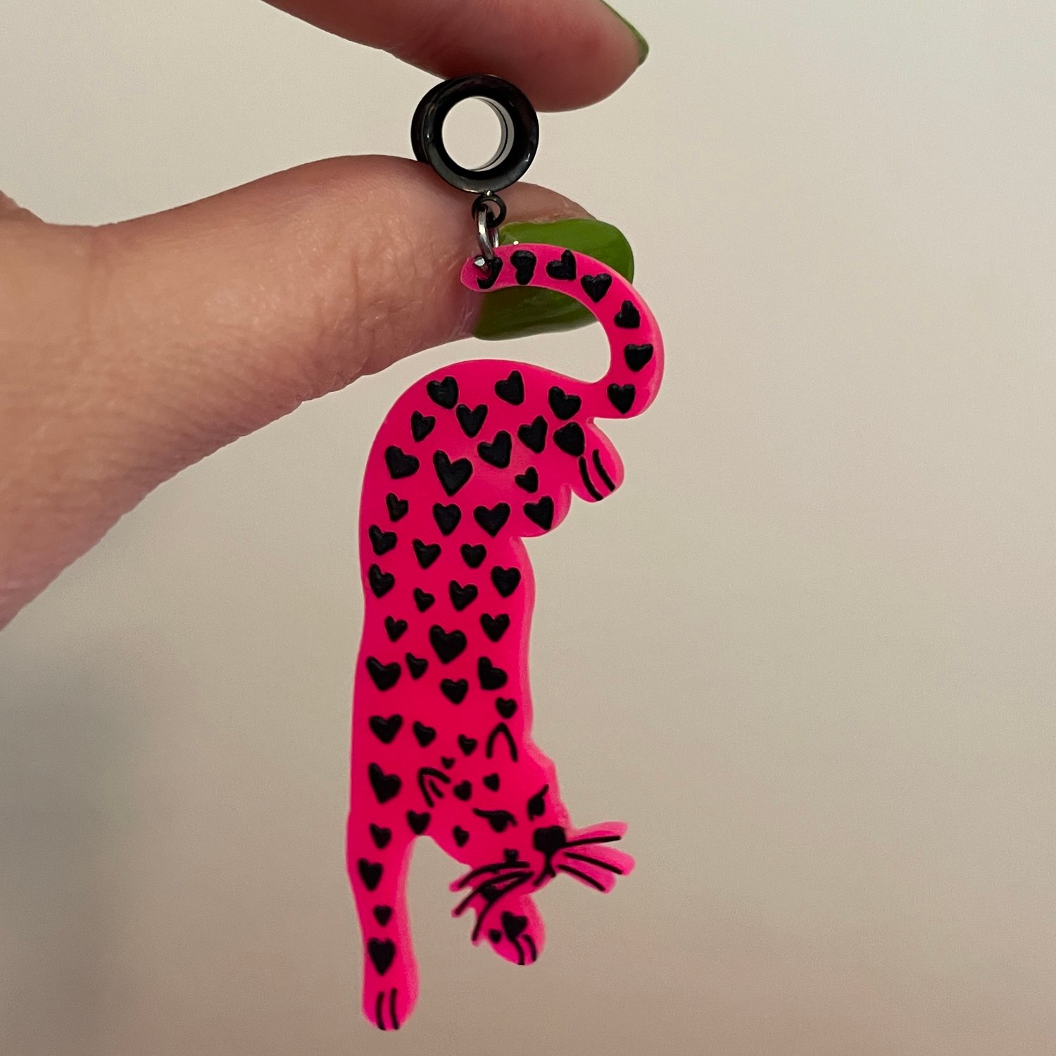Image of Lovey Cheetah Tunnel Dangles (sizes 2g-2")