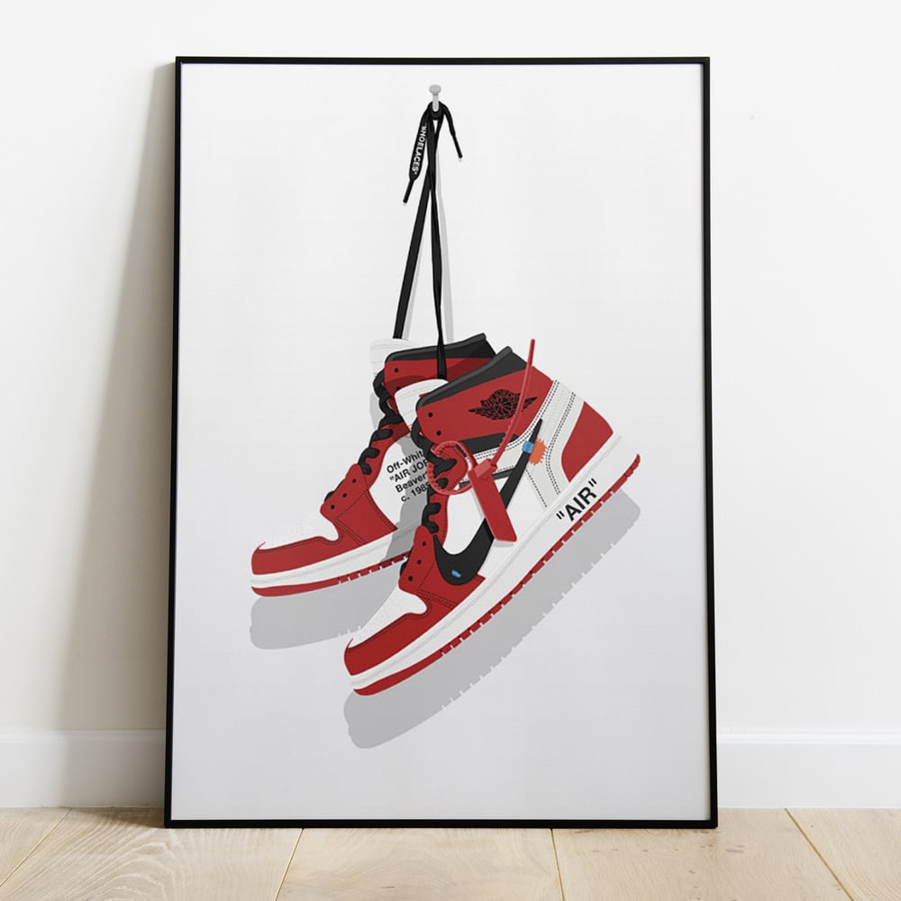 Image of Off-White x Nike Air Jordan 1s Sneaker Wall Prints