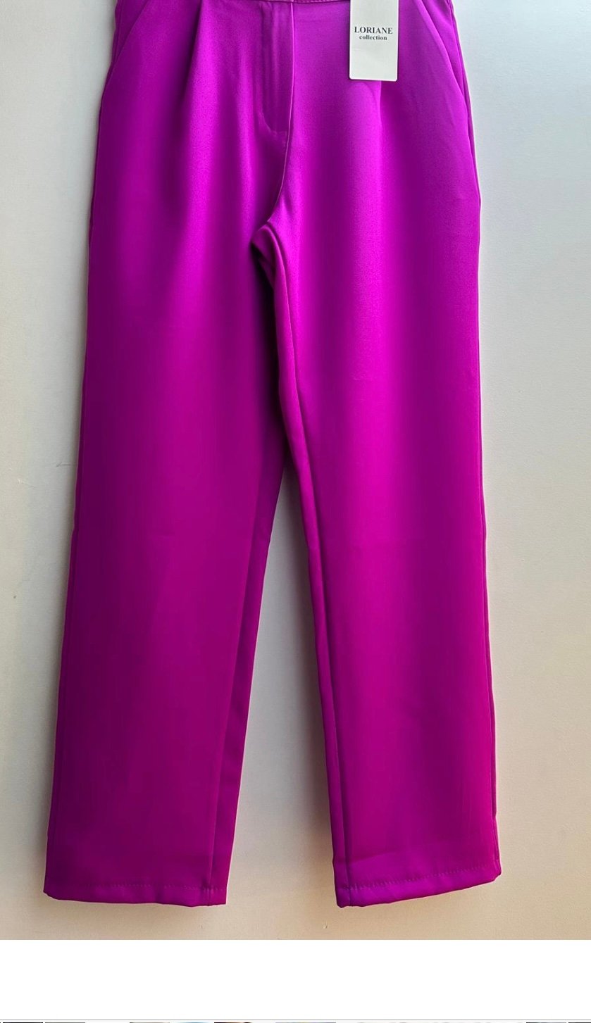 Image of Magenta trousers 