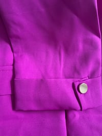 Image 3 of Magenta 3/4 length sleeve blazer