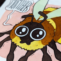 Image 1 of Anxious Little Bee - Original