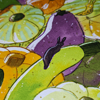 Image 1 of Slugs and Autumn Veg - Original