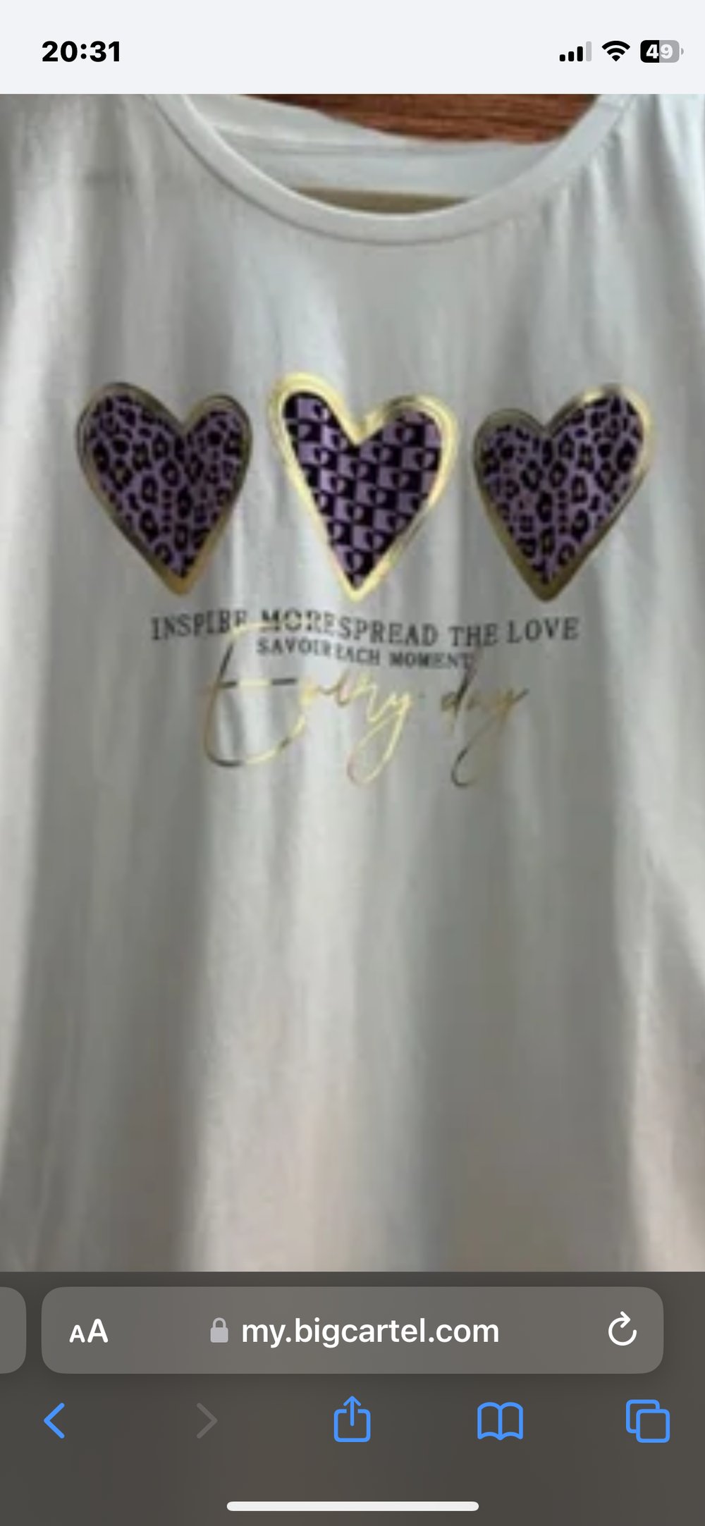 Image of Inspire Purple T shirt