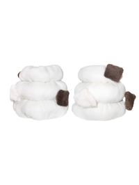 Image 3 of 23AW Patch Puffy Leg Warmer (Black/White)