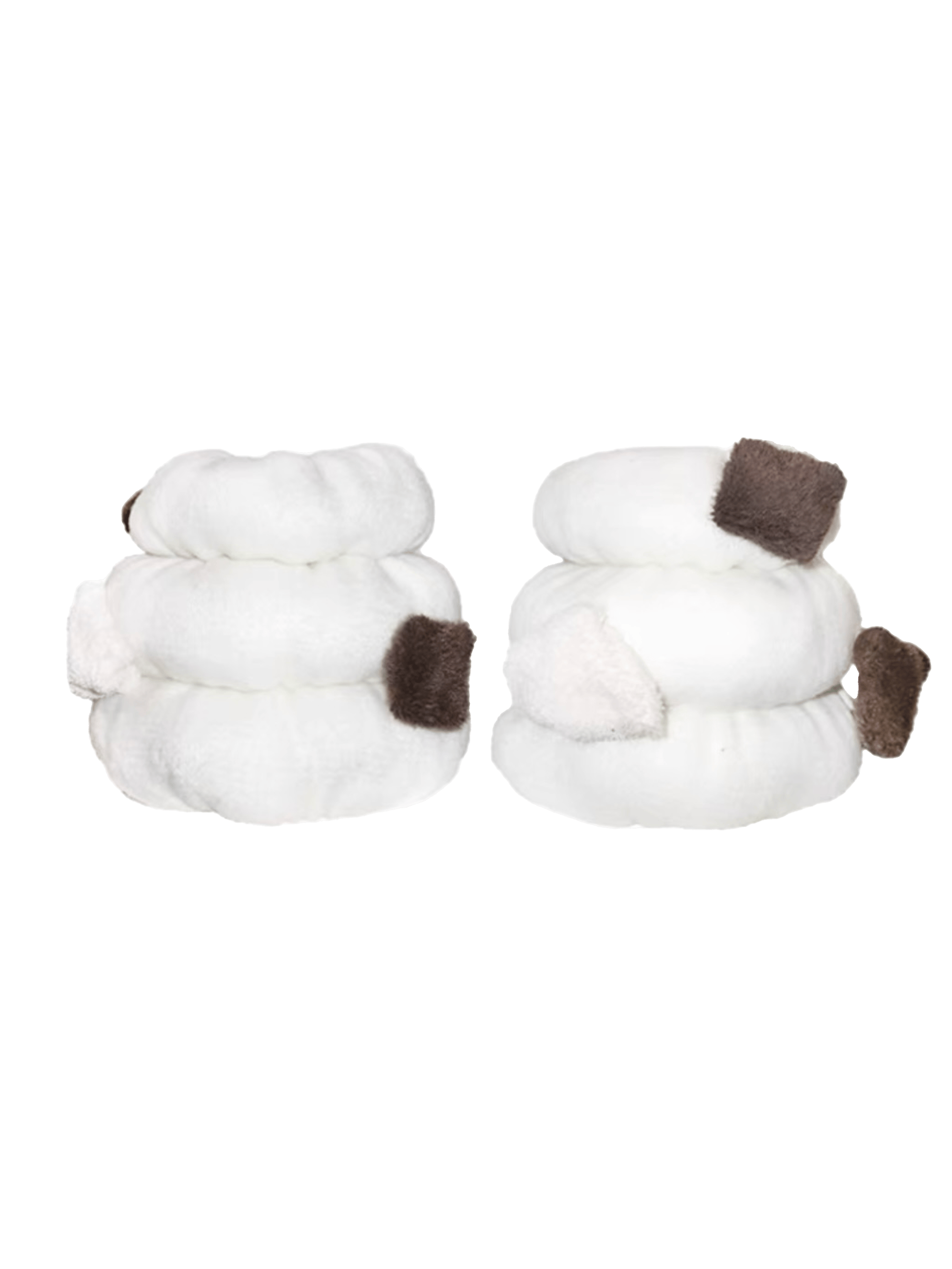 23AW Patch Puffy Leg Warmer (Black/White) | nit alcove 23AW Patch Puffy Leg Warmer (Black/White) | nit alcove