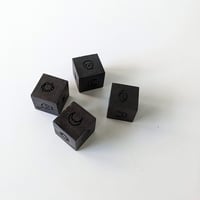 Image 4 of D6 - Six Sided Hardwood Dice - Wenge