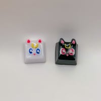 Image 2 of Sailor Moon Luna OR Artemis Keycap 